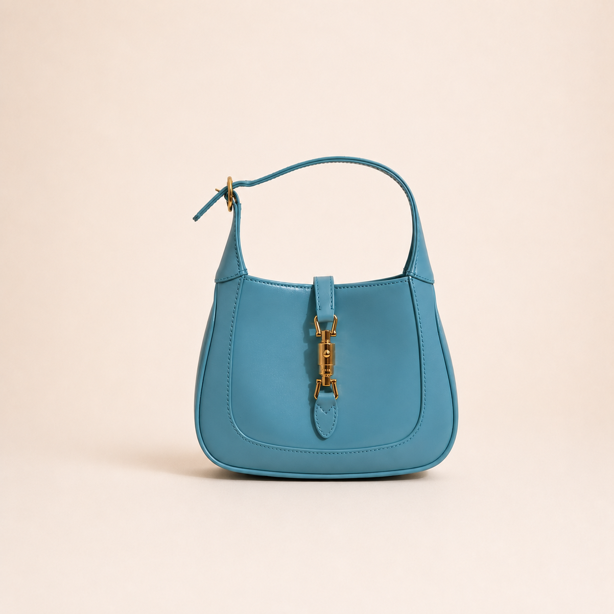 GUCCI Jackie ショルダーバッグ ライトブルー ゴールド Gucci Jackie 1961 Baby Blue Leather Bag – Marce Blue Vintage Luxury