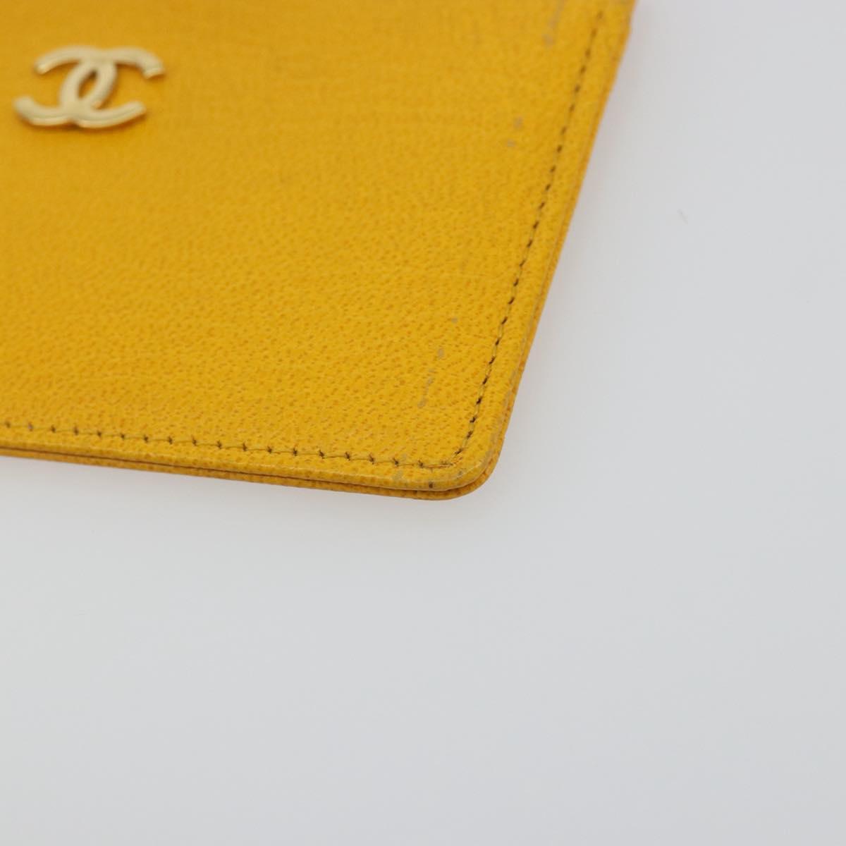 Vintage Chanel Card Holder Yellow