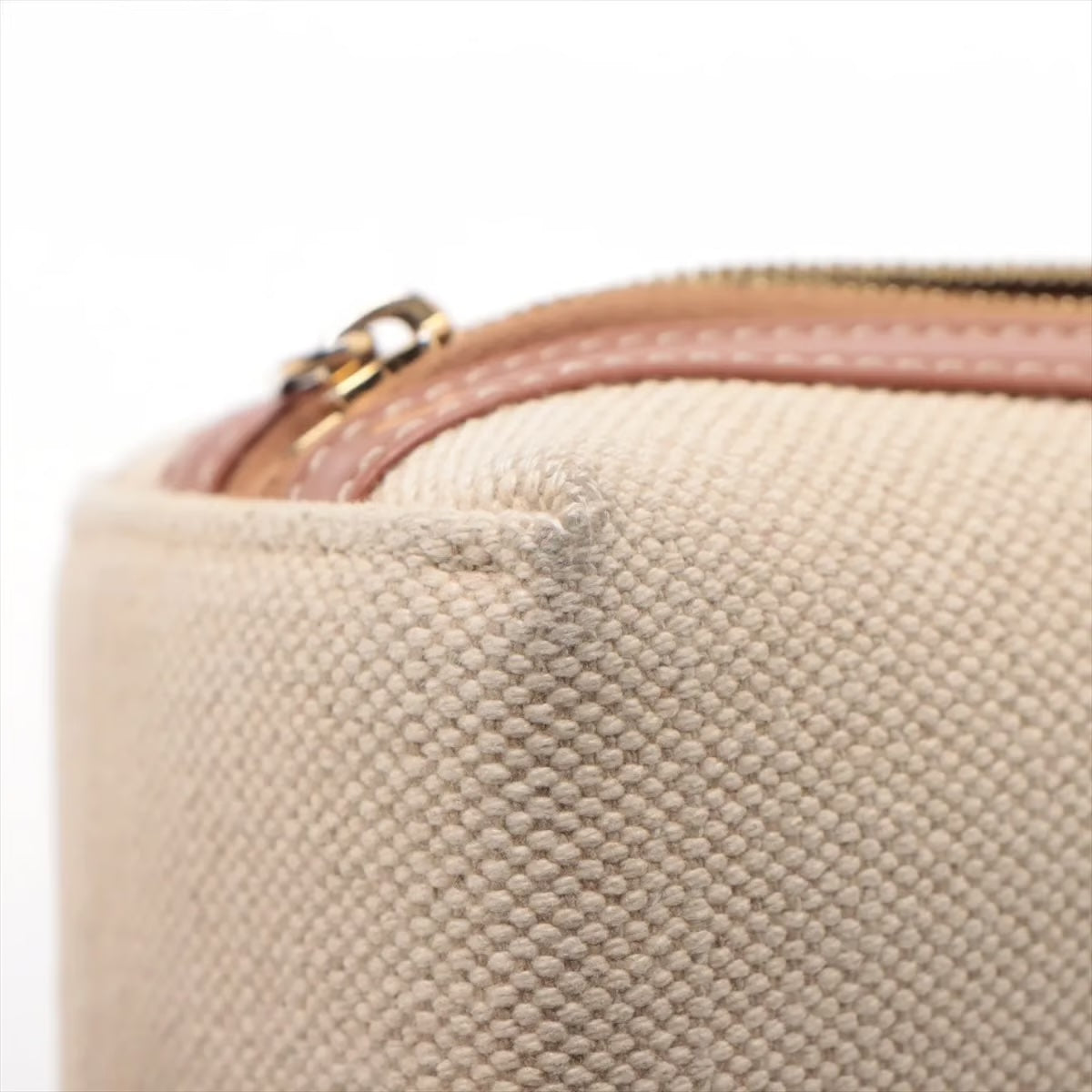 Celine Triomphe Canvas & Leather Chain Shoulder Bag