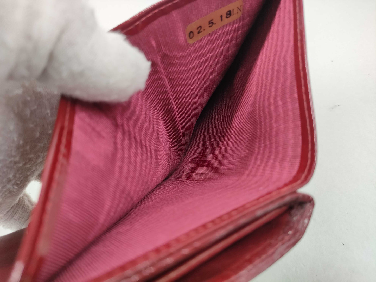 Vintage Chanel Red Leather Wallet