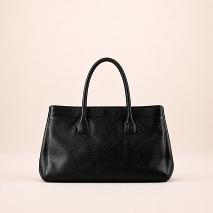 Vintage Chanel Executive 2.55 Tote Bag Black Caviar Leather