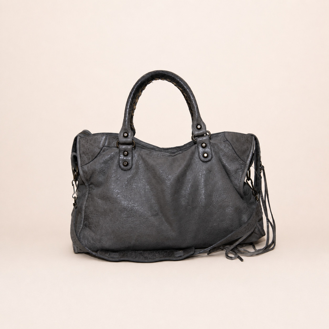Balenciaga City Bag Grey Leather