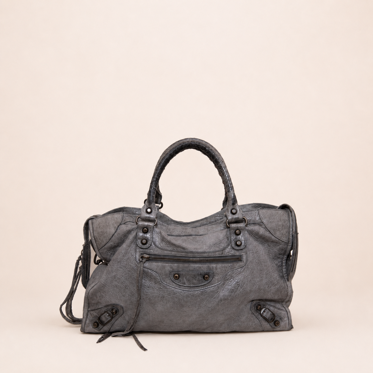 Balenciaga City Bag Grey Leather
