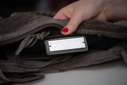 Balenciaga City Bag Grey Leather