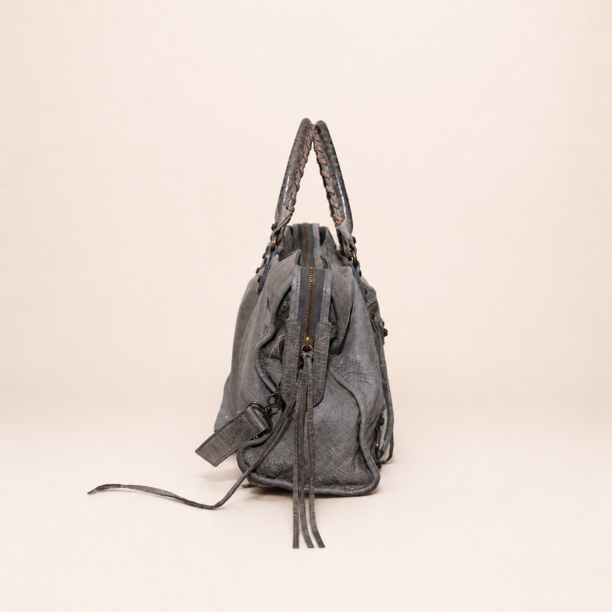 Balenciaga City Bag Grey Leather