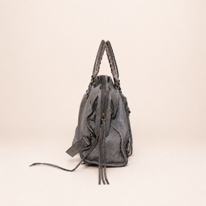 Balenciaga City Bag Grey Leather
