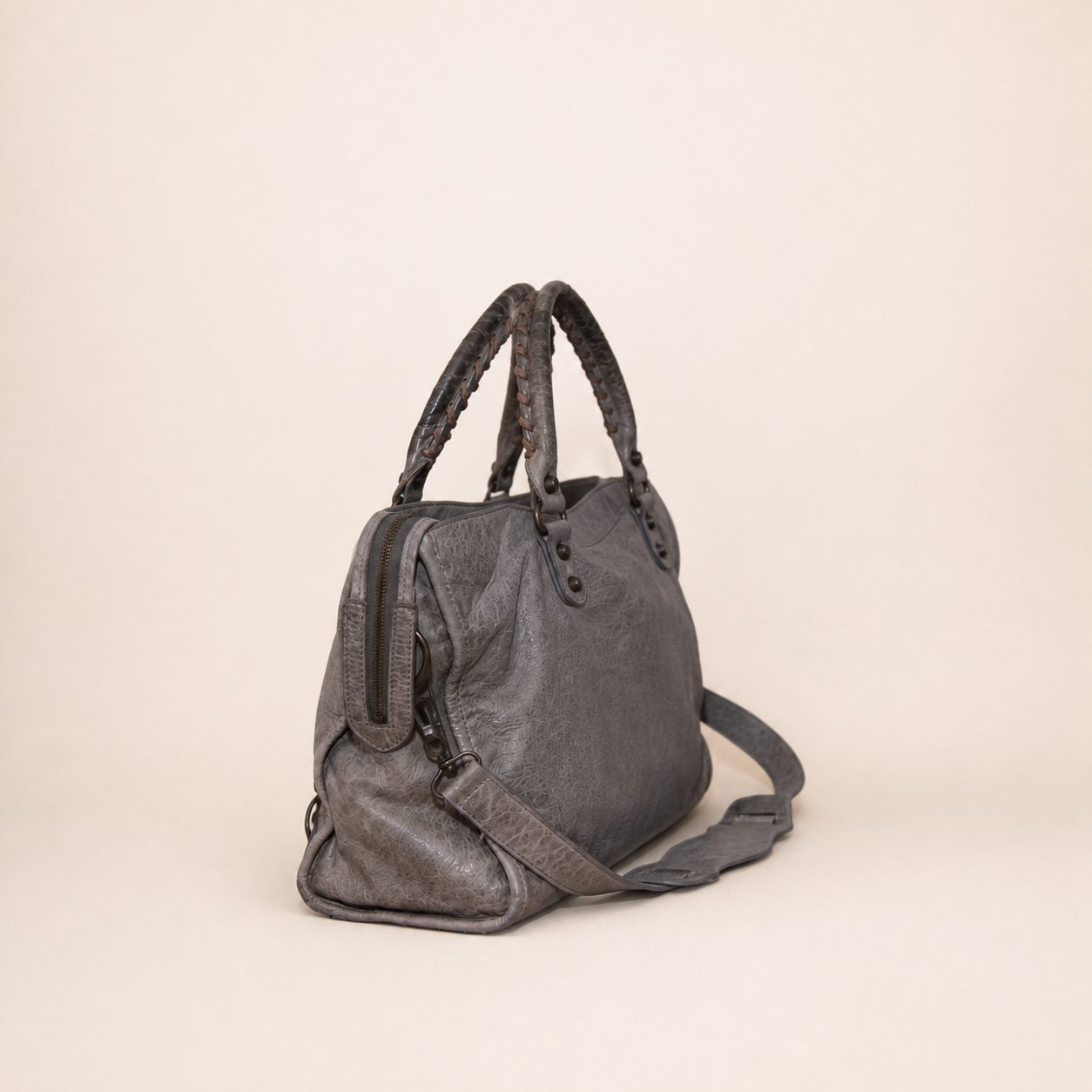 Balenciaga City Bag Grey Leather