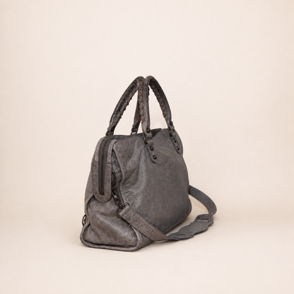 Balenciaga City Bag Grey Leather