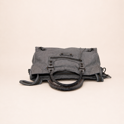Balenciaga City Bag Grey Leather