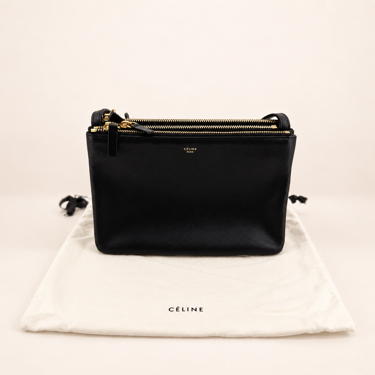 Céline Trio Bag Black