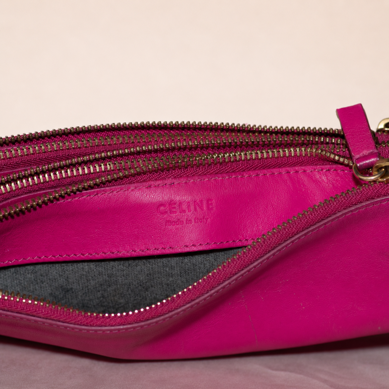 Celine Crossbody Trio Bag Pink