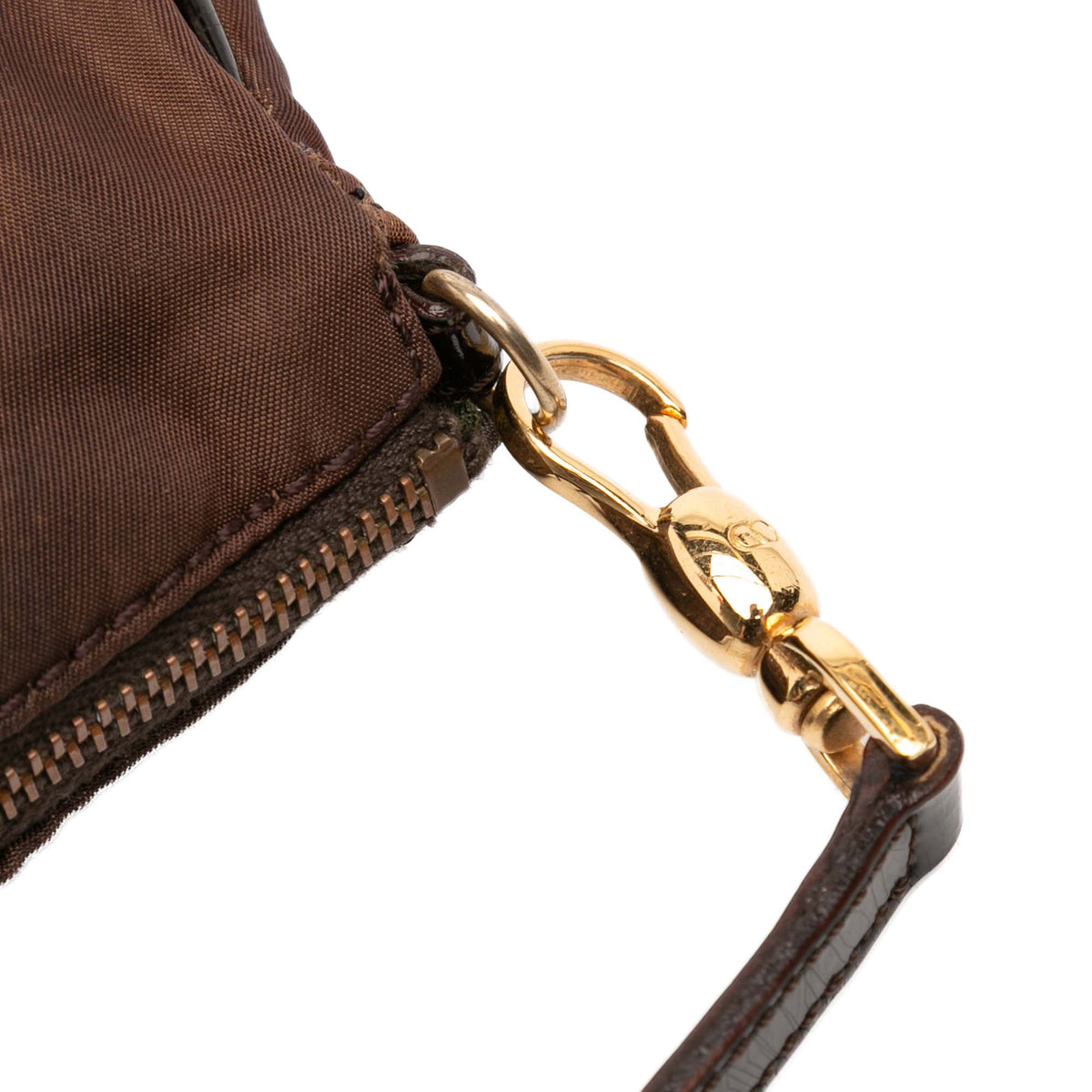 Dior-mini-saddle-printed-nylon-pochette-brown