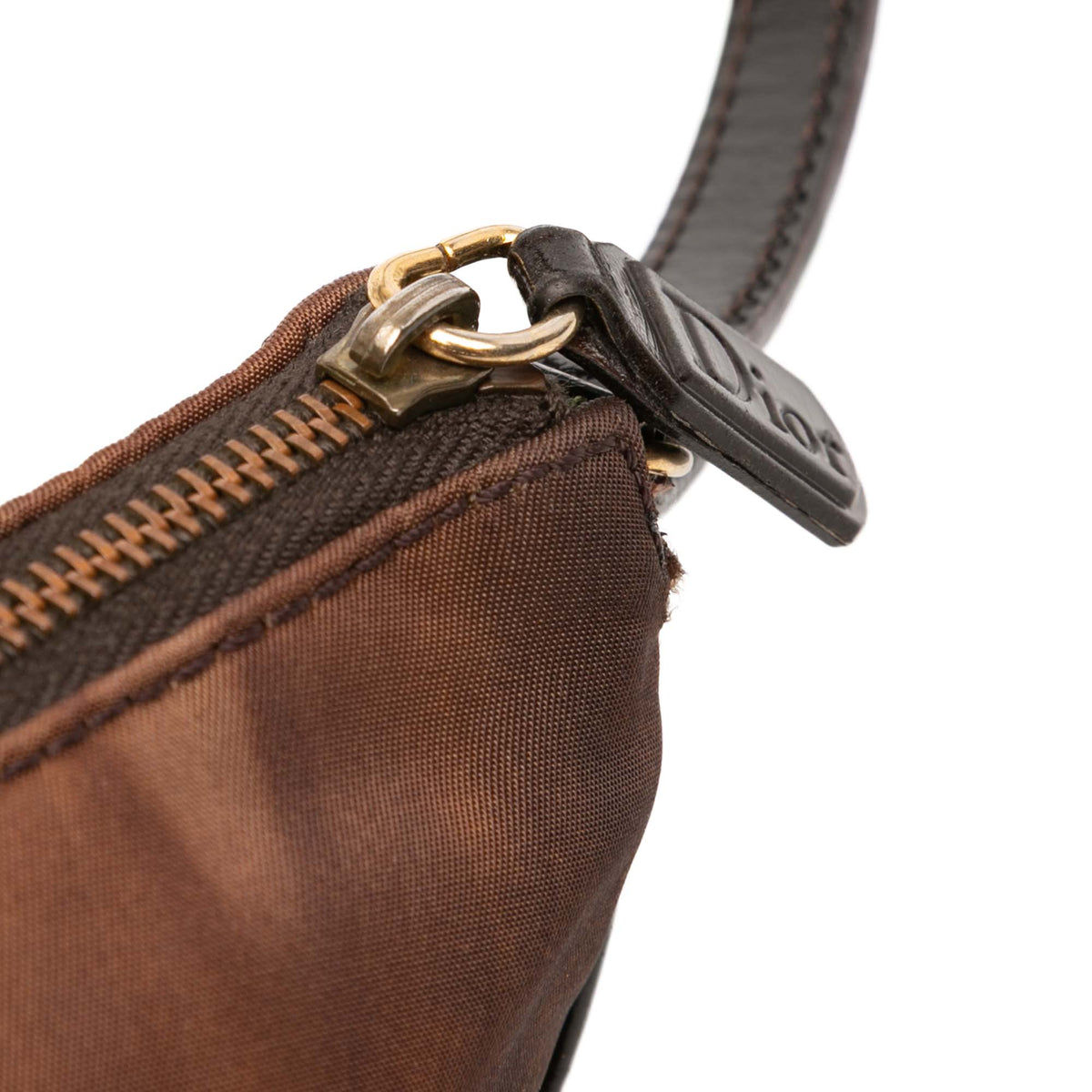 Dior-mini-saddle-printed-nylon-pochette-brown