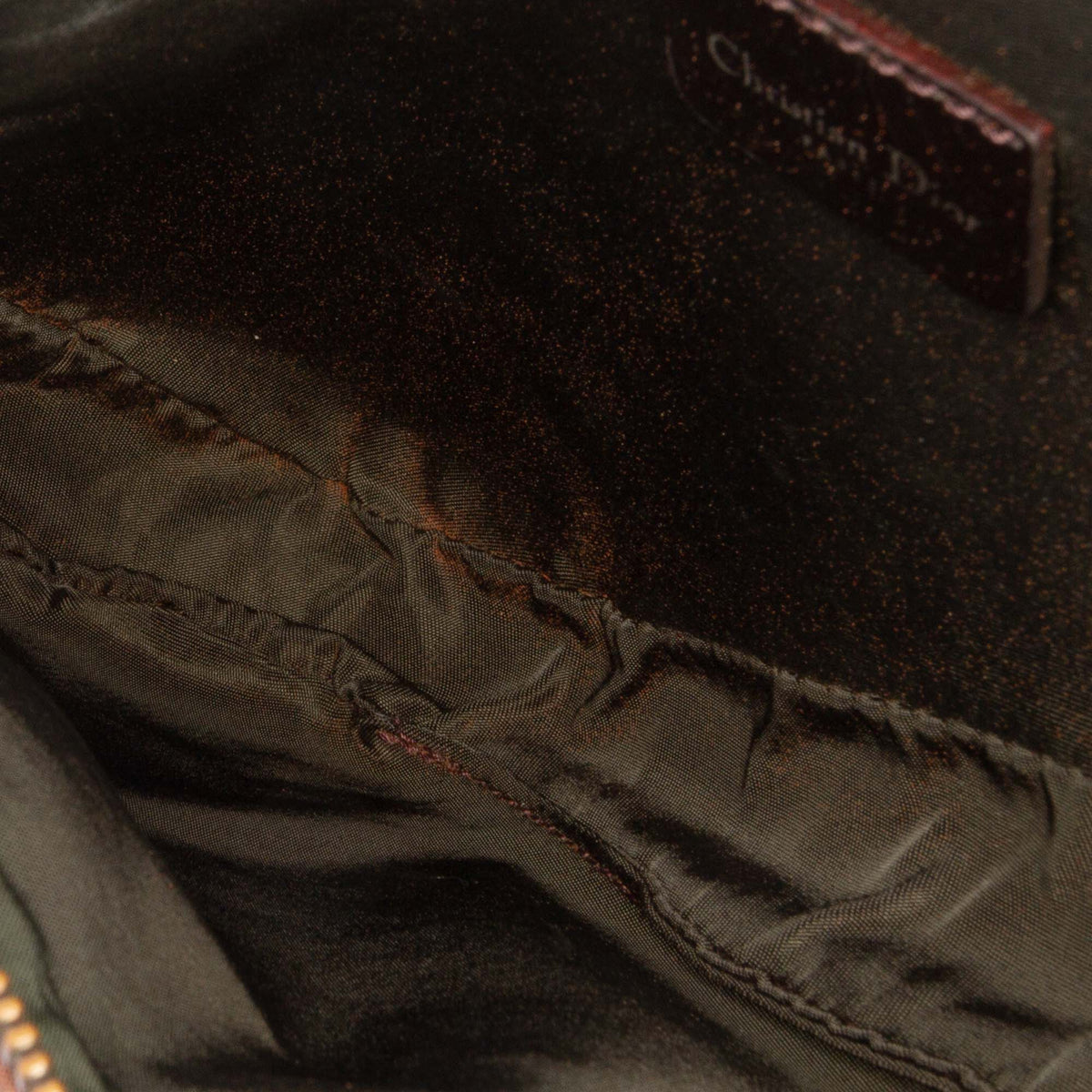 Dior-mini-saddle-printed-nylon-pochette-brown