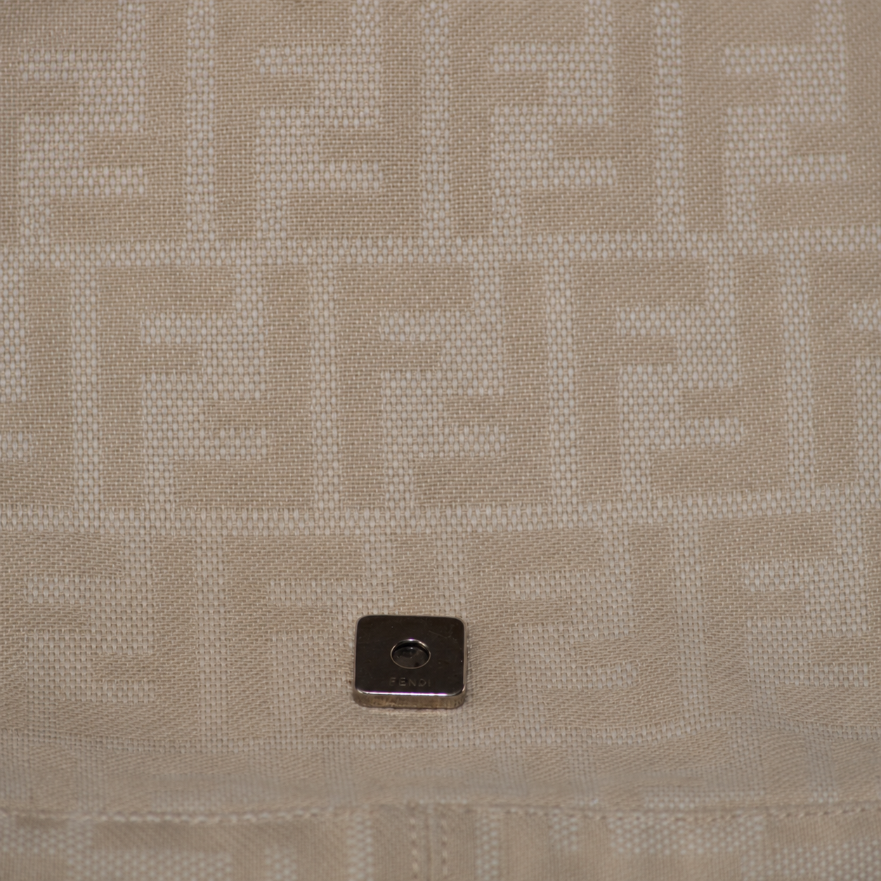 Vintage Fendi Baguette Monogram Zucca Bag Beige