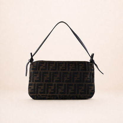 Vintage Fendi Baguette Monogram Zucca Bag Brown