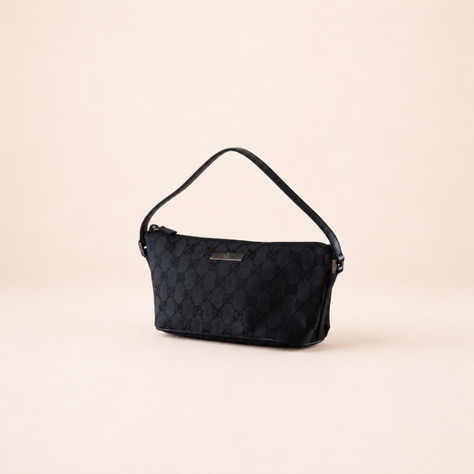 Vintage Gucci Boat Bag Black