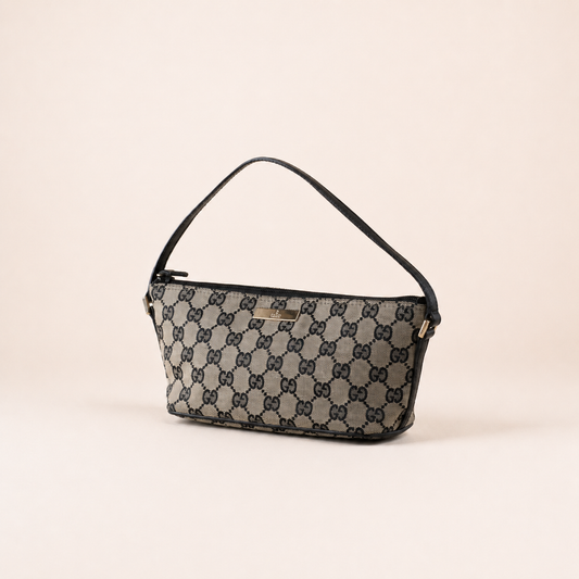 Vintage Gucci Boat Bag Beige