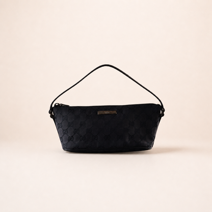 Vintage Gucci Boat Bag Black