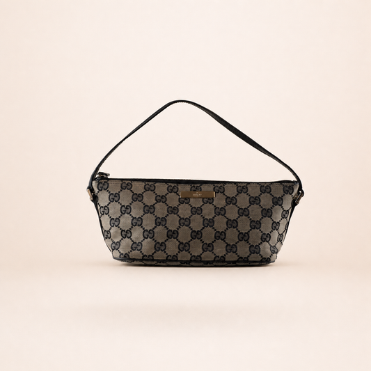 Vintage Gucci Boat Bag Beige