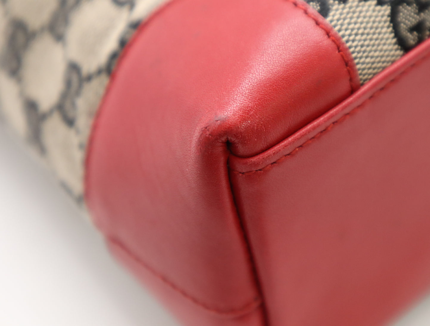 Gucci GG Canvas Tote Bag Red