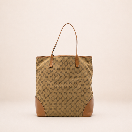 Gucci GG Canvas Tote Tan