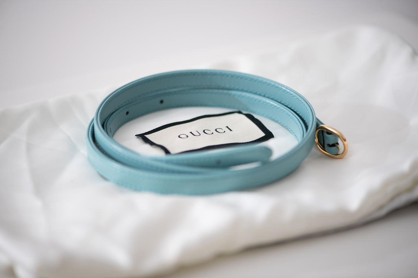 Gucci Jackie 1961 Baby Blue Leather Bag