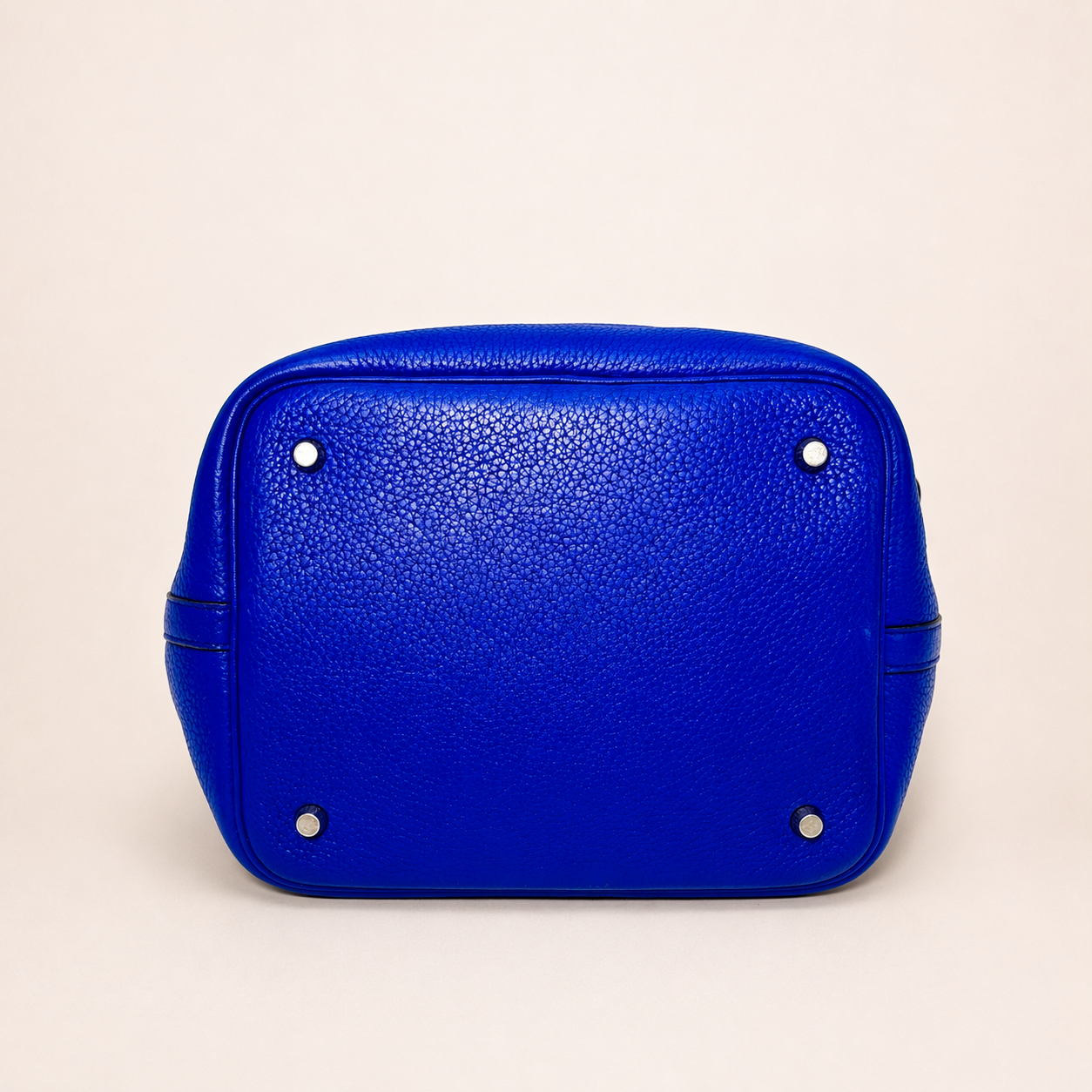 Hermes Picotin 22 Blue Leather Palladium Hardware