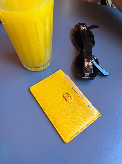 Chanel Cardholder Yellow