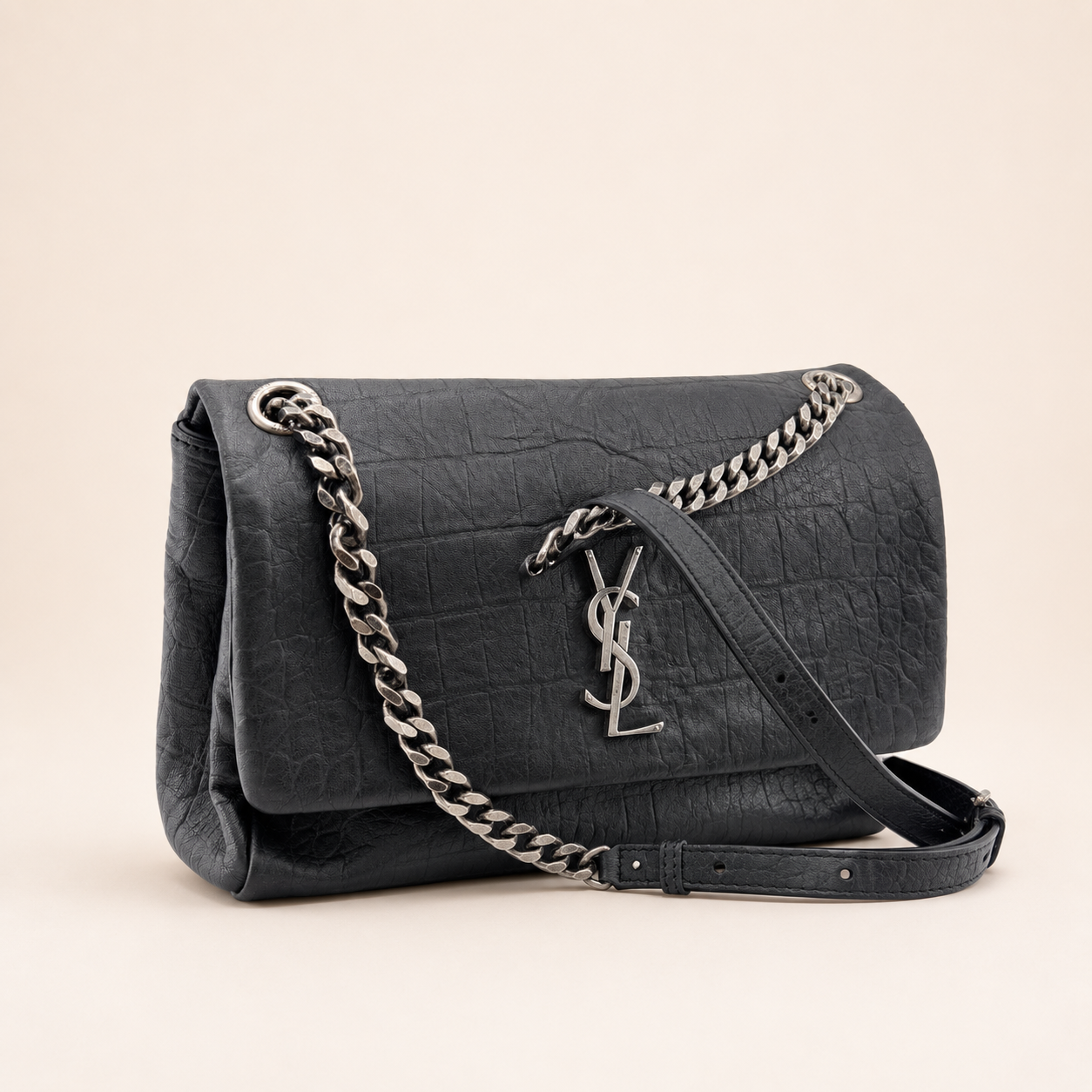 Saint Laurent Monogram West Hollywood Bag in Black