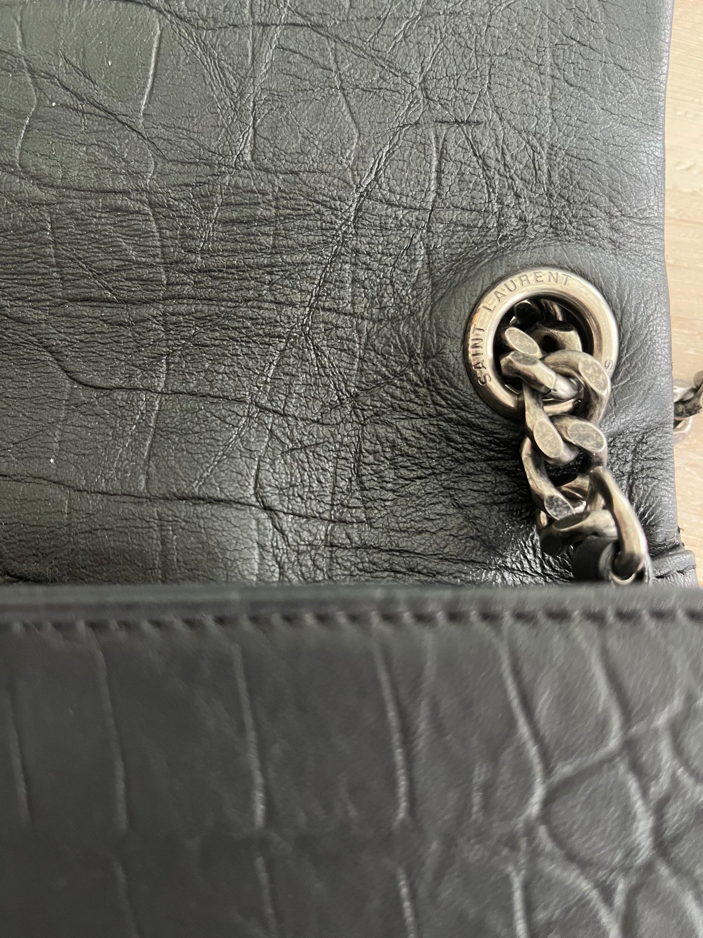 Saint Laurent Monogram West Hollywood Bag in Black