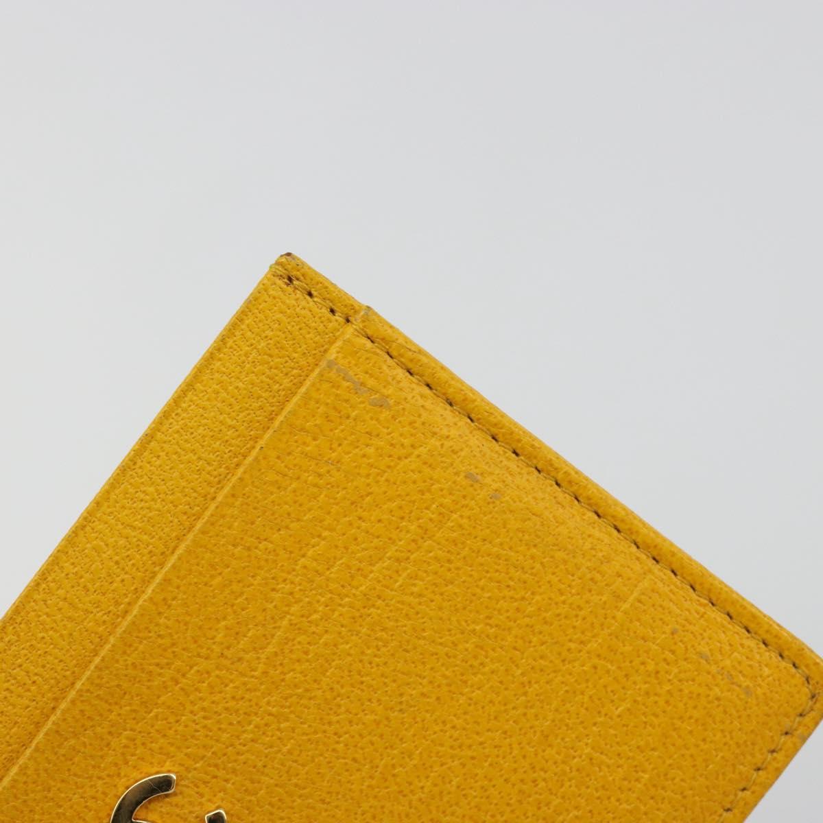 Vintage Chanel Card Holder Yellow