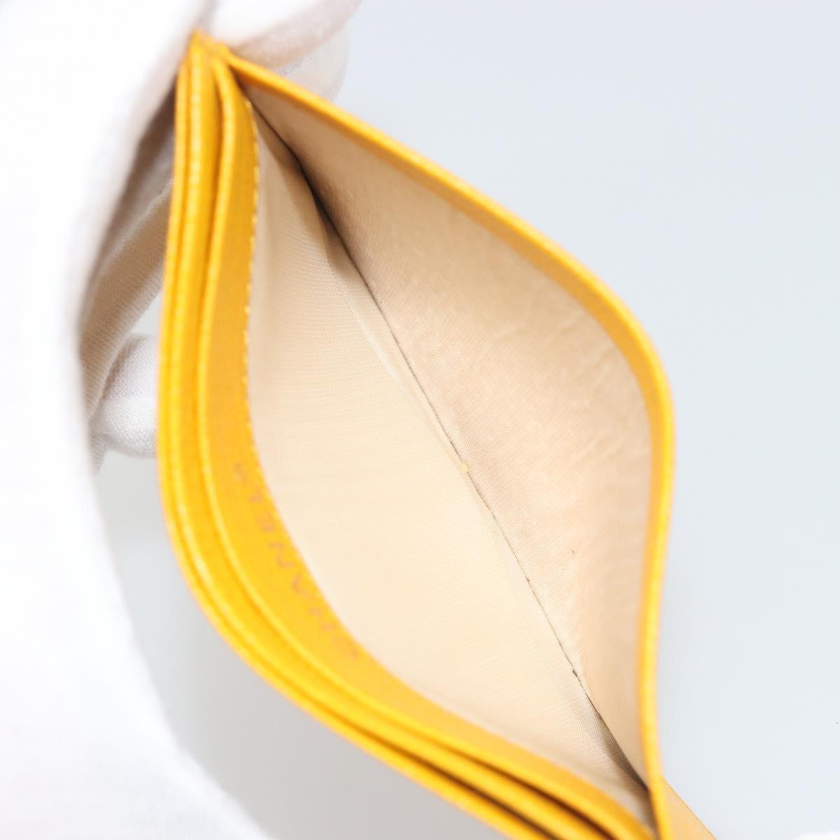 Vintage Chanel Card Holder Yellow