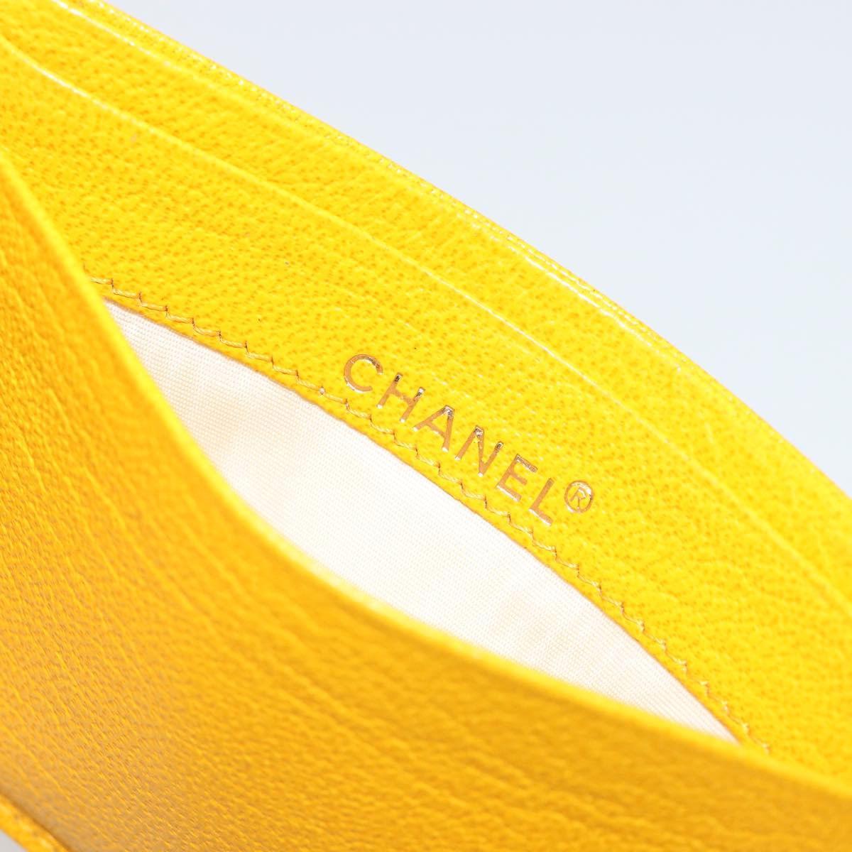 Vintage Chanel Card Holder Yellow