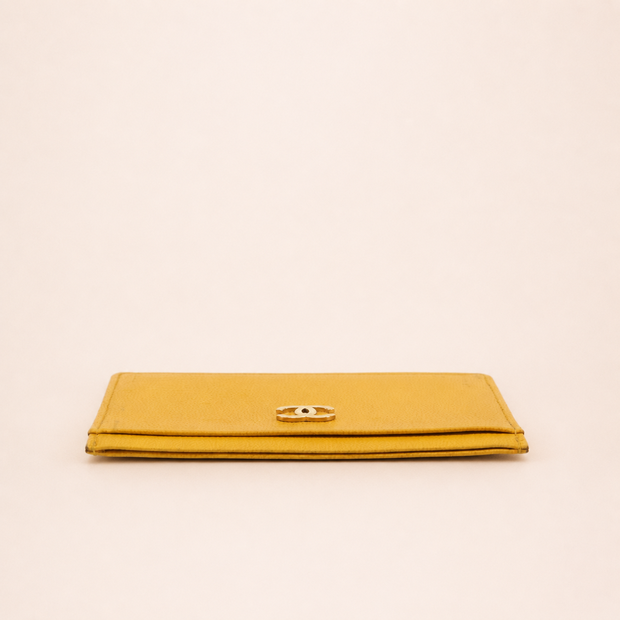 Vintage Chanel Card Holder Yellow
