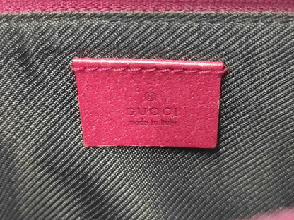 Vintage Gucci Boat Bag Pochette Pink