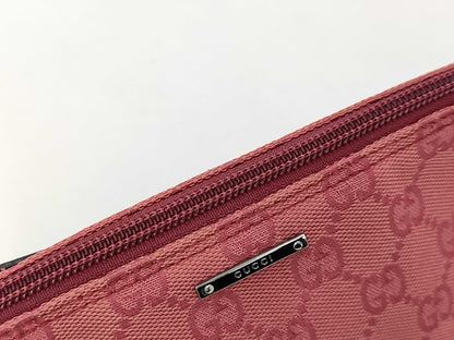 Vintage Gucci Boat Bag Pochette Pink