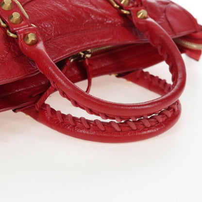 Balenciaga City Bag Red Gold