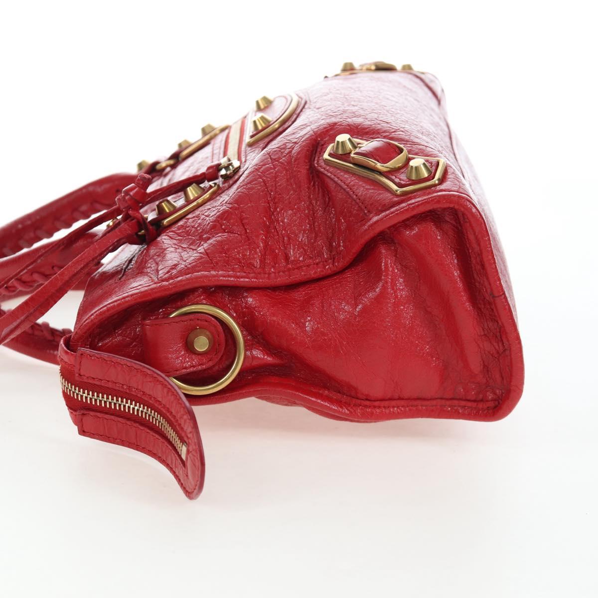 Balenciaga City Bag Red Gold