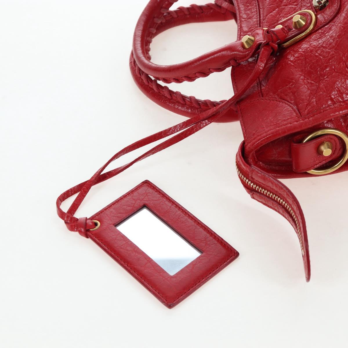 Balenciaga City Bag Red Gold