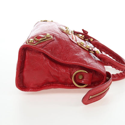 Balenciaga City Bag Red Gold