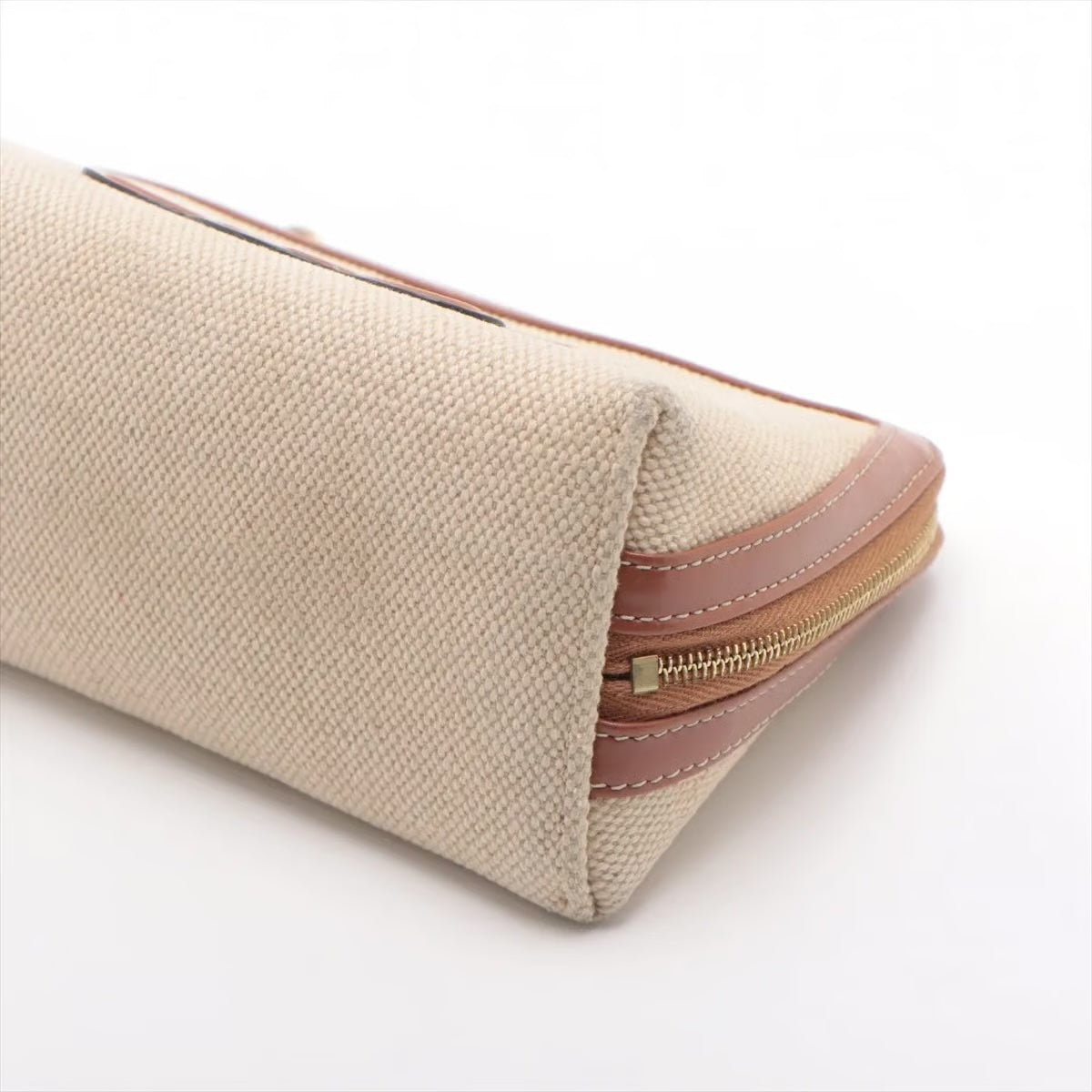 Celine Triomphe Canvas & Leather Chain Shoulder Bag