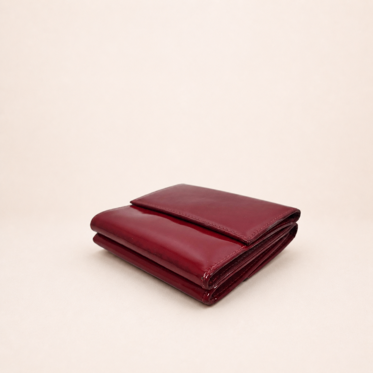 Vintage Chanel Red Leather Wallet