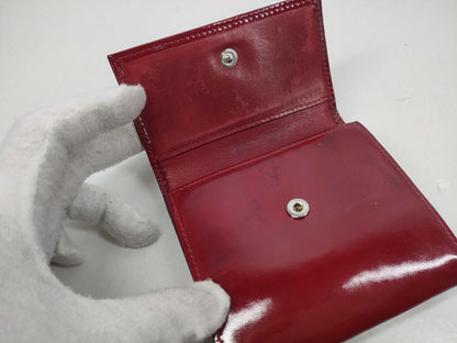 Vintage Chanel Red Leather Wallet