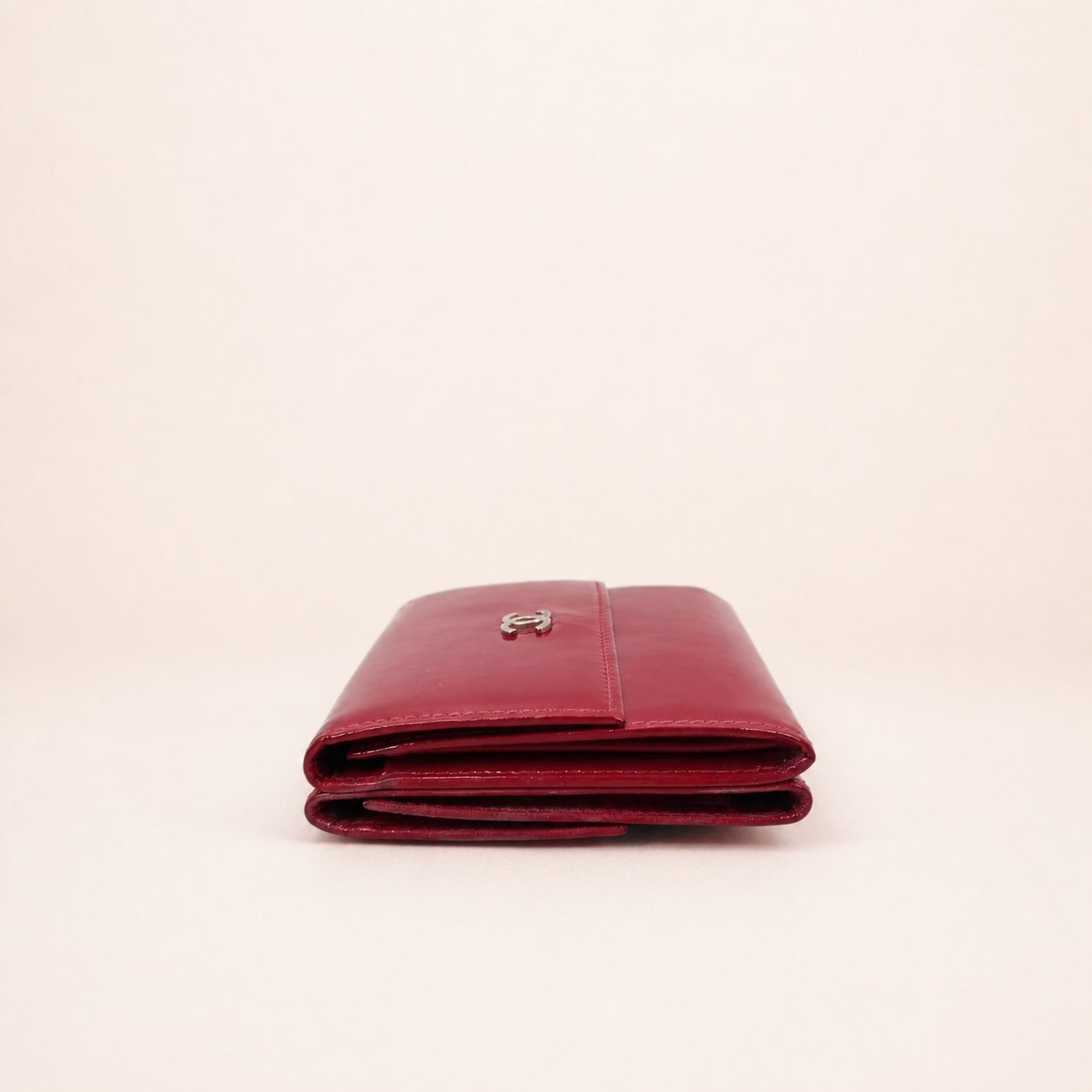 Vintage Chanel Red Leather Wallet