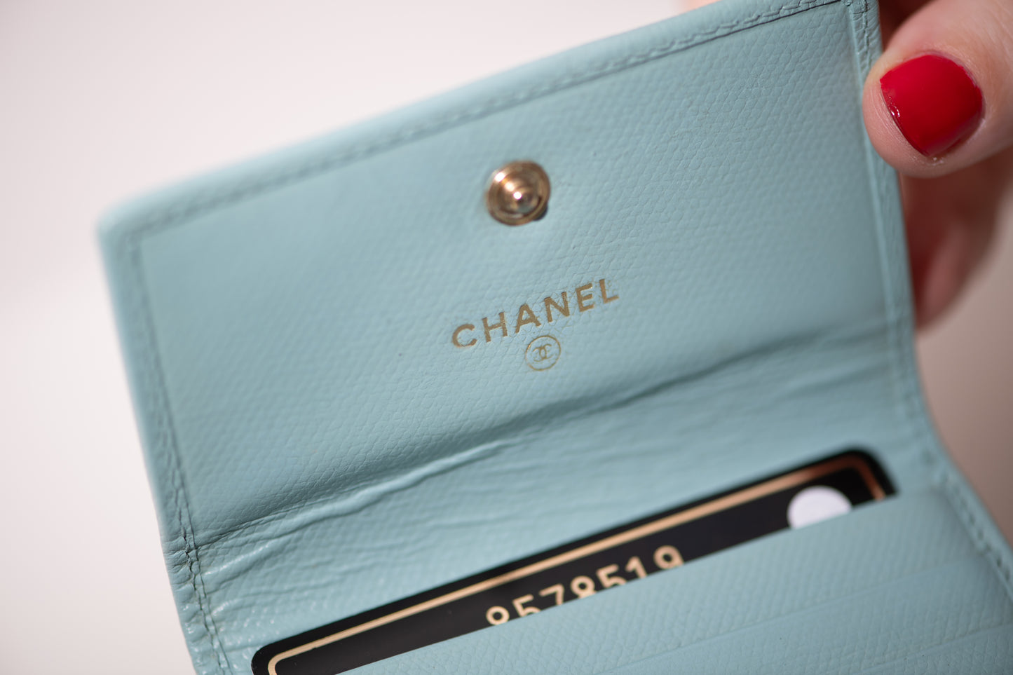 Vintage Chanel Wallet Baby Blue